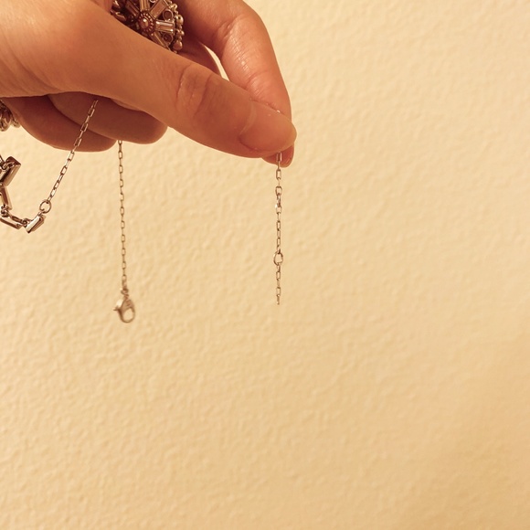 Swarovski Floral Crystal Necklace - Picture 7 of 7